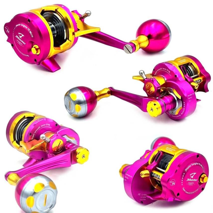 Jigging Master Gangster PE Micro (Sol Kol) Pink Gold Jig Olta Makinesi - 3
