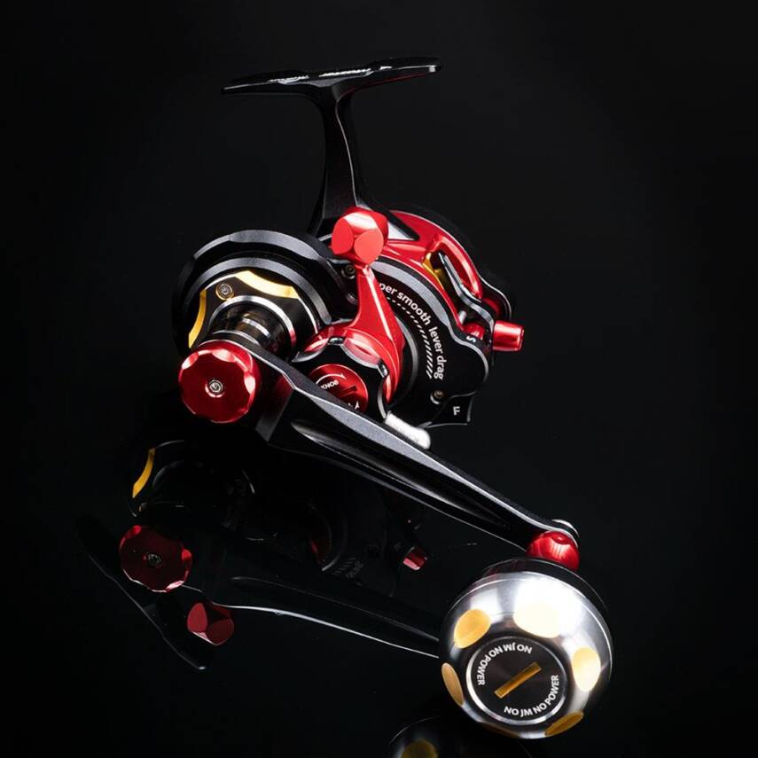 Jigging Master Underhead Gangster PE Micro (Sol Kol) Black Red Jig Olta Makinesi - 3