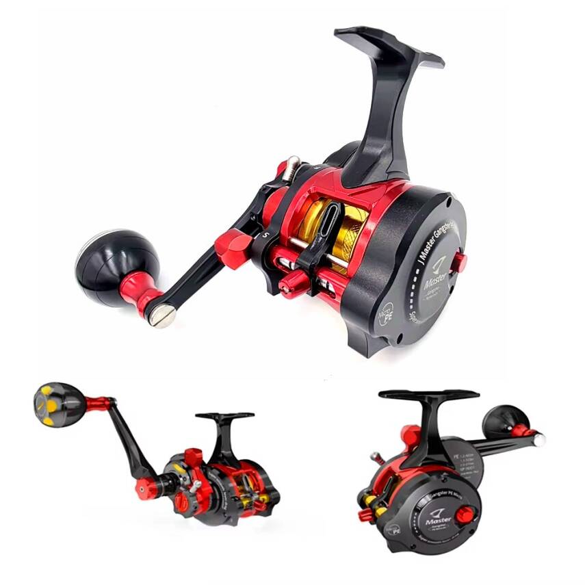 Jigging Master Underhead Gangster PE Micro (Sol Kol) Black Red Jig Olta Makinesi - 6