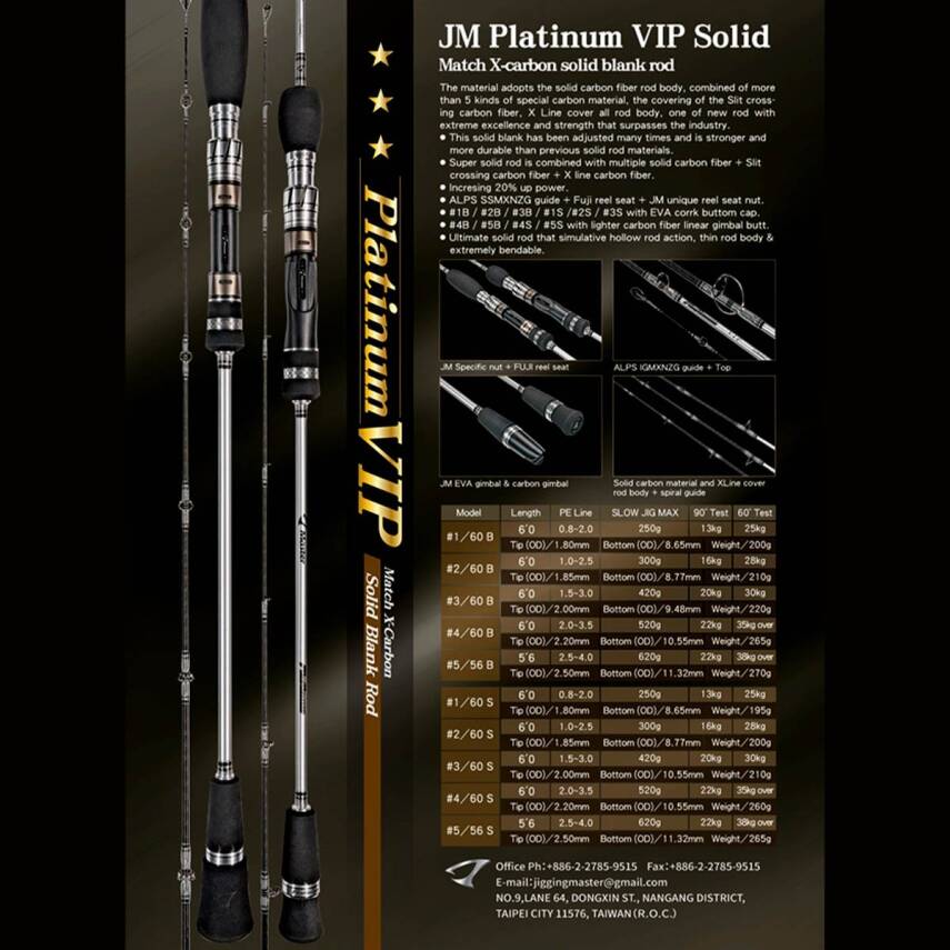 Jigging Master Platinum VIP 4B 182cm 550gr Jig Olta Kamışı - 2