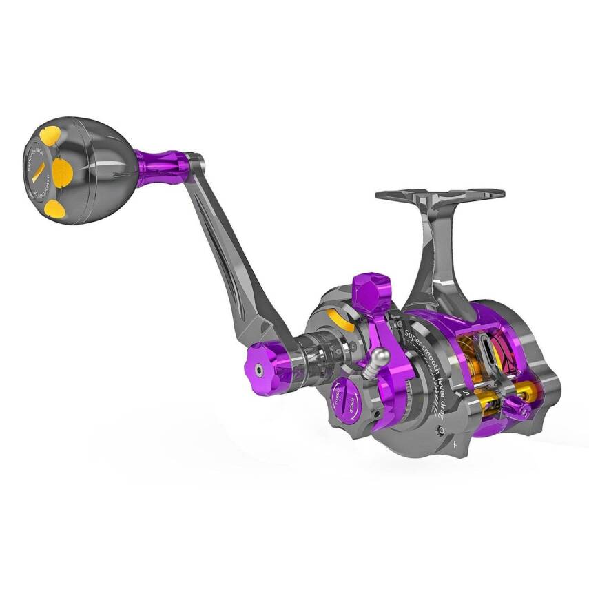 Jigging Master Underhead Gangster PE Micro (Sol Kol) Titanium Purple Olta Makinesi - 3