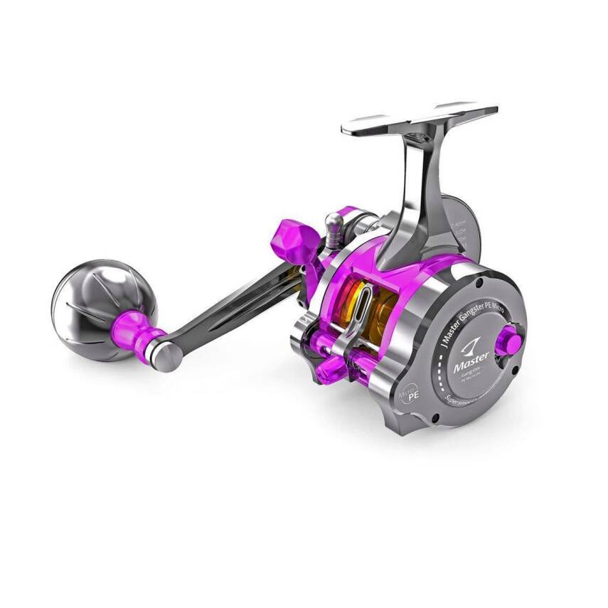 Jigging Master Underhead Gangster PE Micro (Sol Kol) Titanium Purple Olta Makinesi - 4