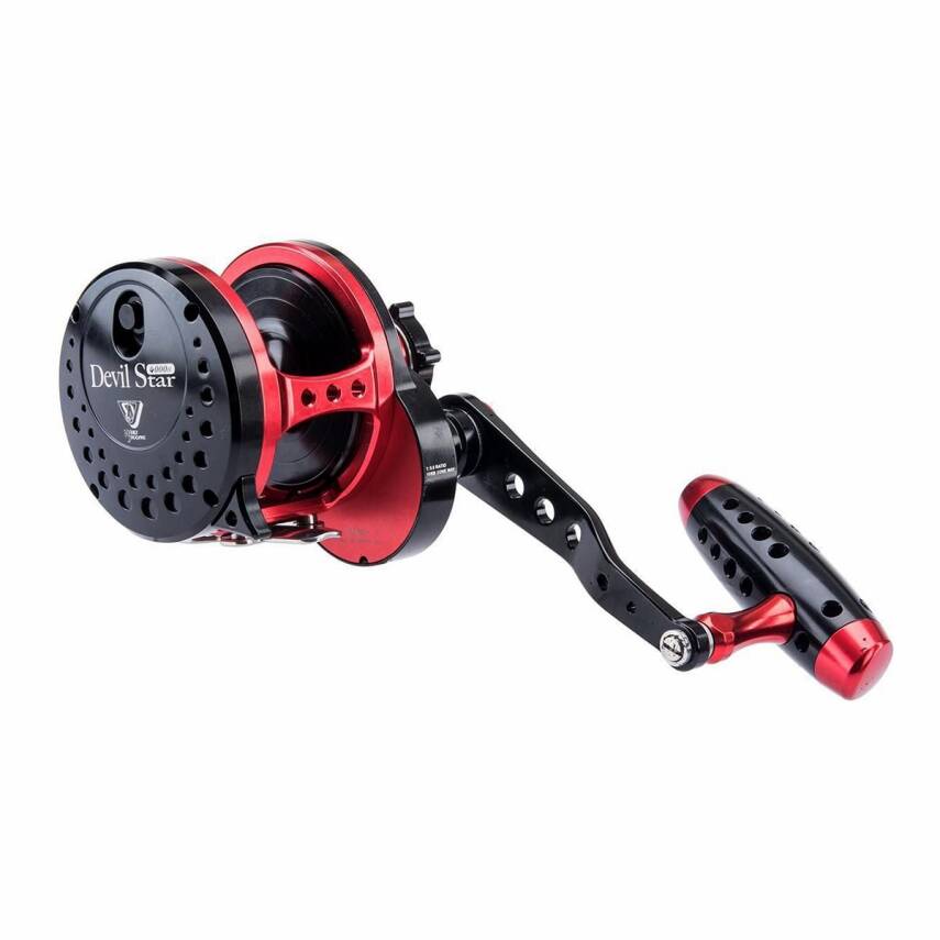 Jigging Master Wiki Devil Star 2000 XH Turbo Knob (Sağ Kol) Black Red Jig Olta Makinesi - 4