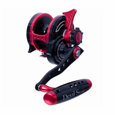 Jigging Master Wiki Devil Star 2000 XH Turbo Knob (Sağ Kol) Black Red Jig Olta Makinesi - 5