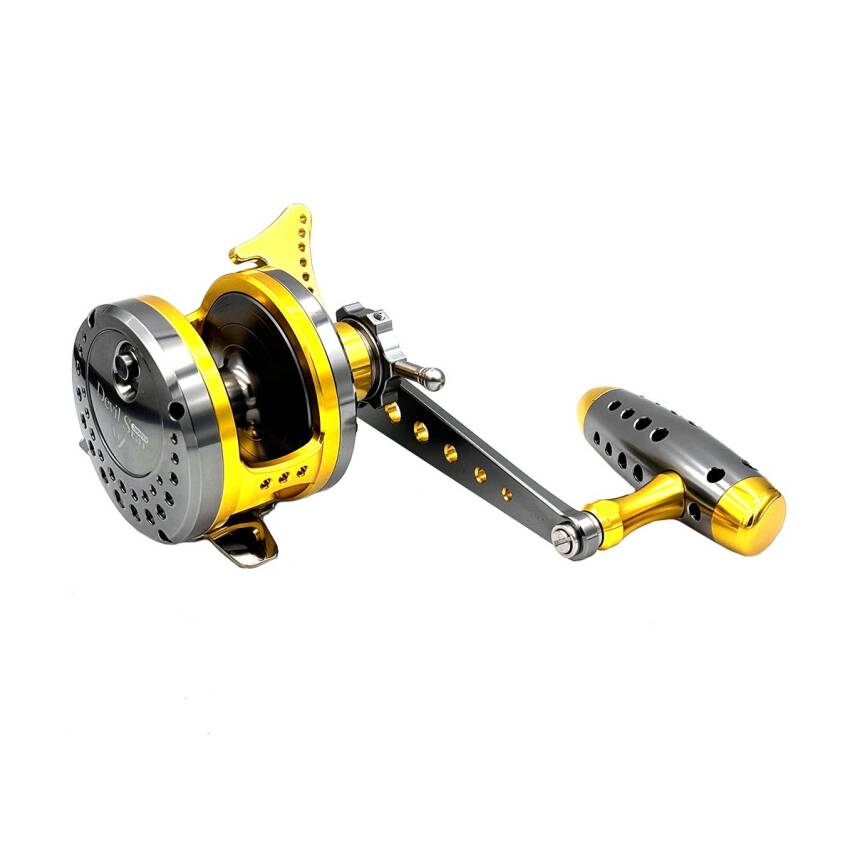 Jigging Master Wiki Devil Star 2000 XH Turbo Knob (Sağ Kol) Titanium Gold Jig Olta Makinesi - 2