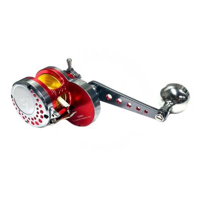 Jigging Master Wiki Devil Star Mini Turbo Knob (Sağ Kol) Titanium Red Jig Olta Makinesi - 2