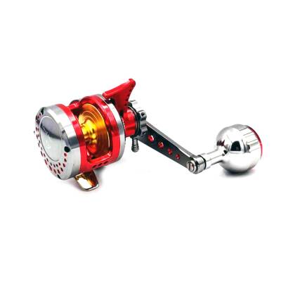 Jigging Master Wiki Devil Star Mini Turbo Knob (Sağ Kol) Titanium Red Jig Olta Makinesi - 3