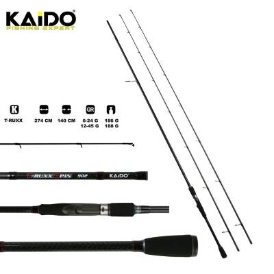 Kaido T-Ruxx 270cm 6-24gr 12-45gr İki Uçlu Spin Olta Kamışı - 3