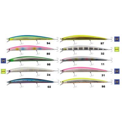 Kendo Seabass Minnow SS 182mm 37.5gr Sinking Maket Yem