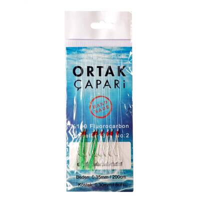 Ortak Çapari Youvella iğne 8 Köstek %100 Fluorocarbon Çapari - 2
