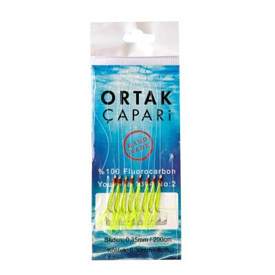 Ortak Çapari Youvella iğne 8 Köstek %100 Fluorocarbon Çapari - 3