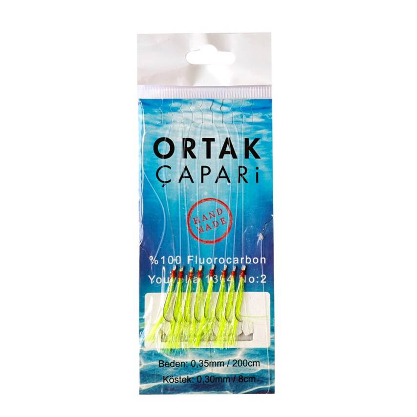 Ortak Çapari Youvella iğne 8 Köstek %100 Fluorocarbon Çapari - 3