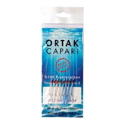 Ortak Çapari Youvella iğne 8 Köstek %100 Fluorocarbon Çapari - 5