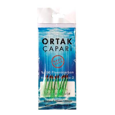 Ortak Çapari Youvella iğne 8 Köstek %100 Fluorocarbon Çapari - 6