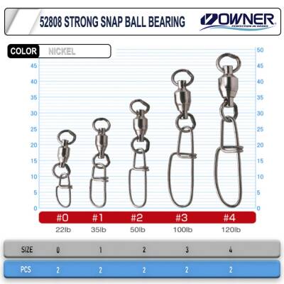 Owner 52808 Strong Snap Rulmanlı Klipsli Fırdöndü - 2