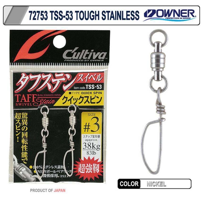 Owner 72753 TSS-53 Tough Stainless Klipsli Fırdöndü - 1