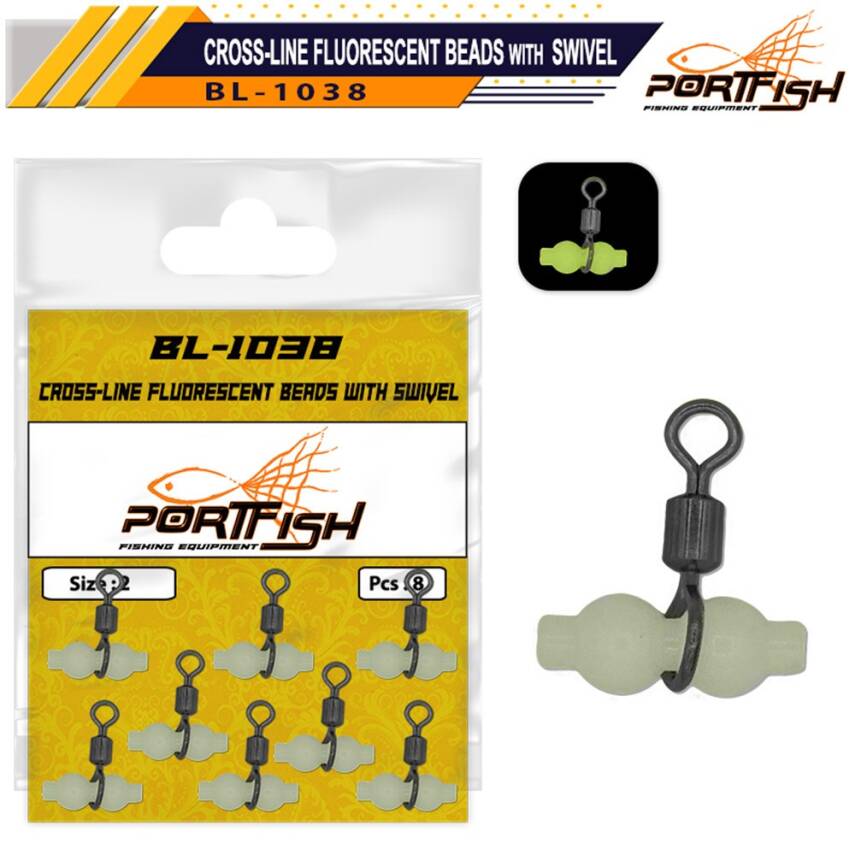 Portfish BL-1038 Üçlü Fosforlu Gezer Fırdöndü - 1