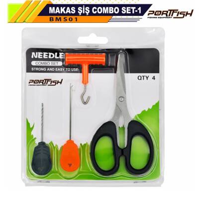 Portfish Boili Makas Şiş Combo Seti 4 lü