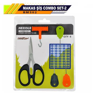 Portfish Boili Makas Şiş Combo Tığ 6 lı Set