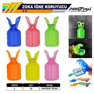Portfish 10 Adet Kalamar Zokası İğne Koruma Kapağı