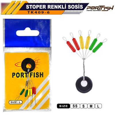 Portfish Stoper Renkli Sosis Olta Misina Stoperi