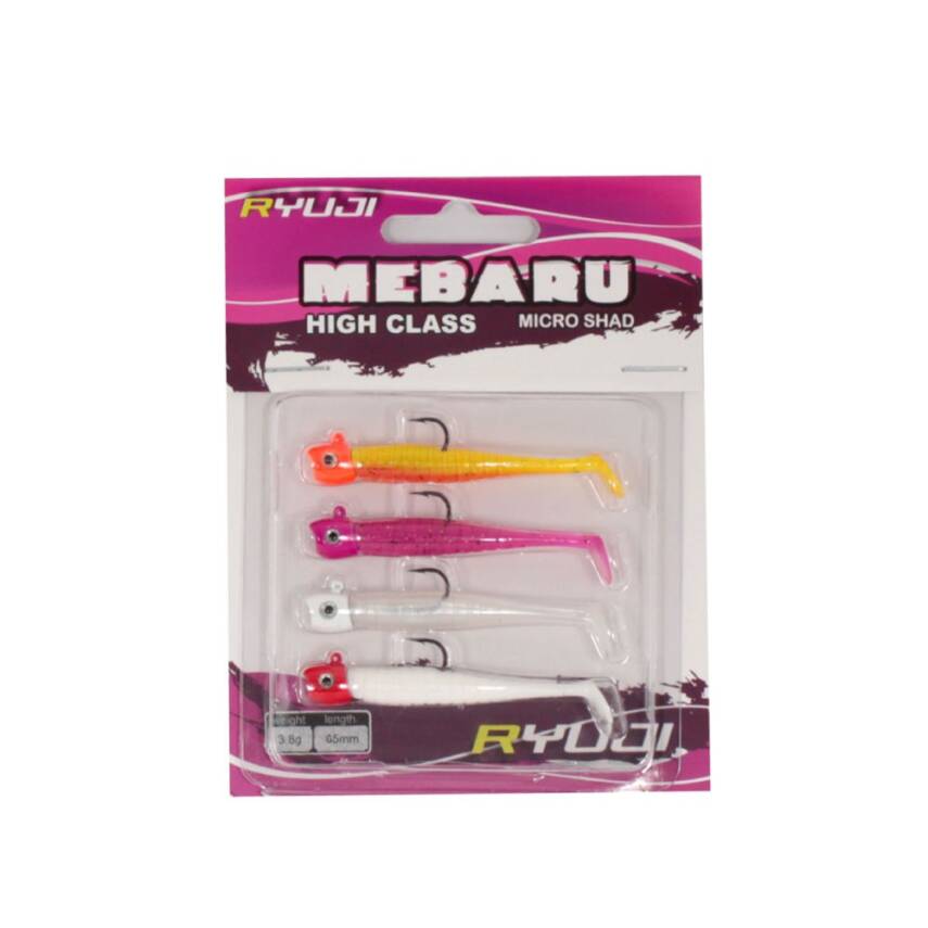 Ryuji Mebaru Micro Shad 65mm 3.8gr Sky Mix Silikon Yem - 1