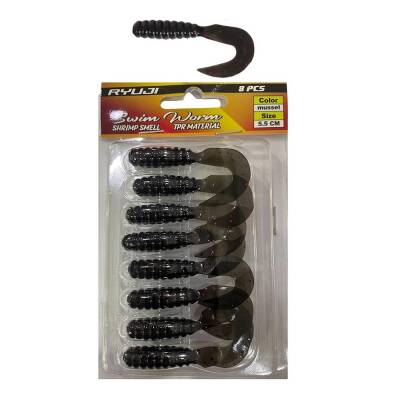 Ryuji Swim Worm 5.5cm Kokulu Silikon Yem - 10
