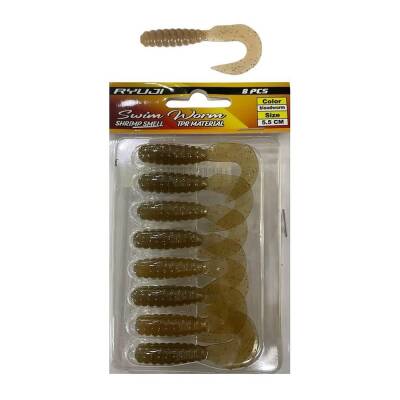 Ryuji Swim Worm 5.5cm Kokulu Silikon Yem - 11