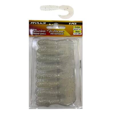 Ryuji Swim Worm 5.5cm Kokulu Silikon Yem - 13