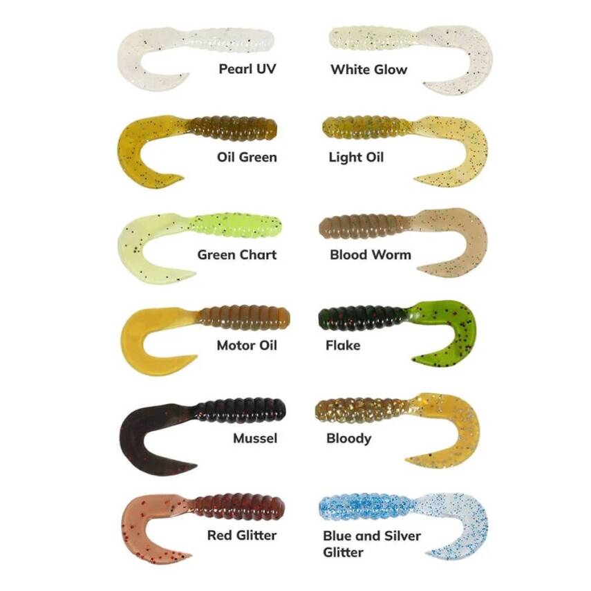 Ryuji Swim Worm 5.5cm Kokulu Silikon Yem - 1