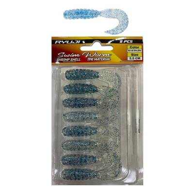 Ryuji Swim Worm 5.5cm Kokulu Silikon Yem - 5