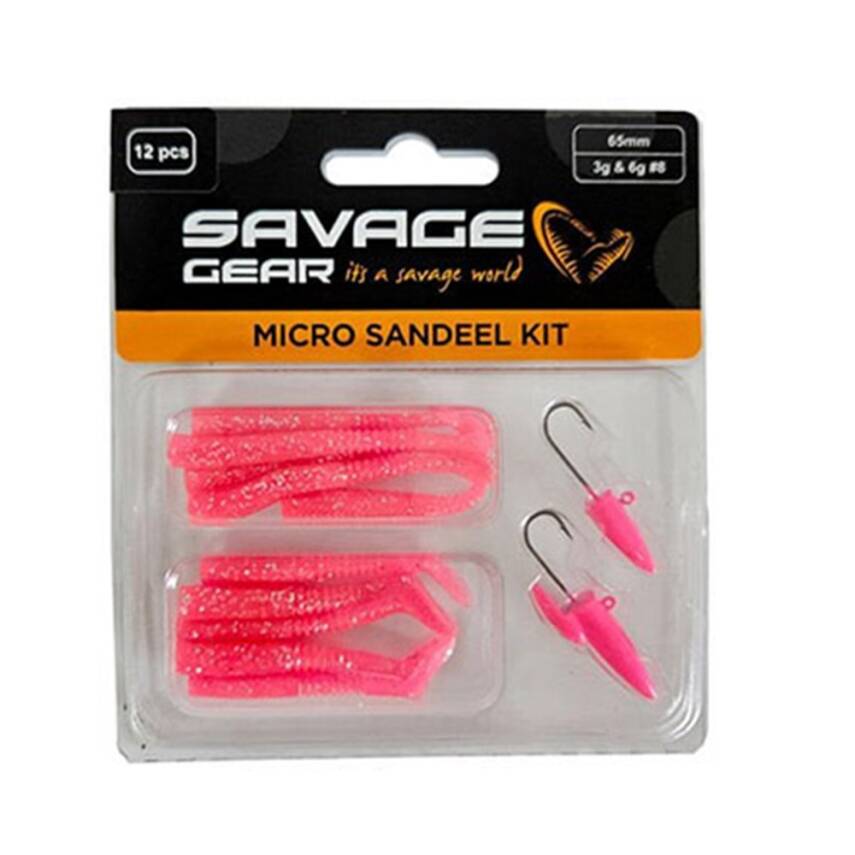 Savage Gear Micro Sandeel Kit (12 Adet) Lrf Silikon Yem - 2