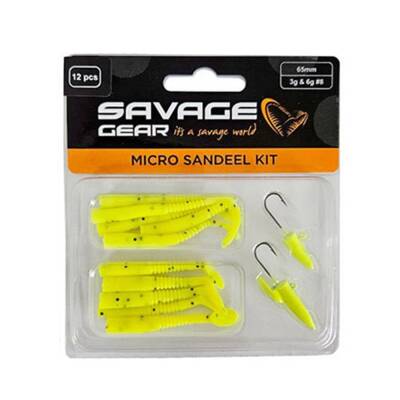 Savage Gear Micro Sandeel Kit (12 Adet) Lrf Silikon Yem - 3