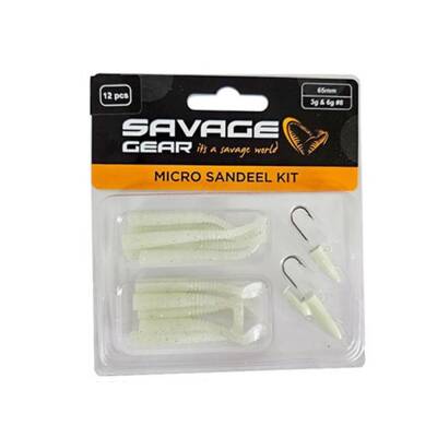 Savage Gear Micro Sandeel Kit (12 Adet) Lrf Silikon Yem - 4