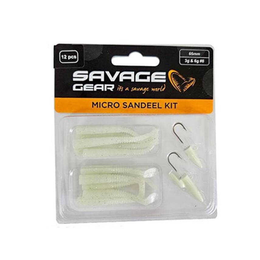 Savage Gear Micro Sandeel Kit (12 Adet) Lrf Silikon Yem - 4