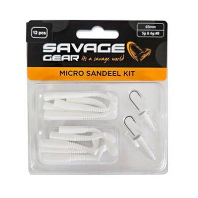 Savage Gear Micro Sandeel Kit (12 Adet) Lrf Silikon Yem - 5