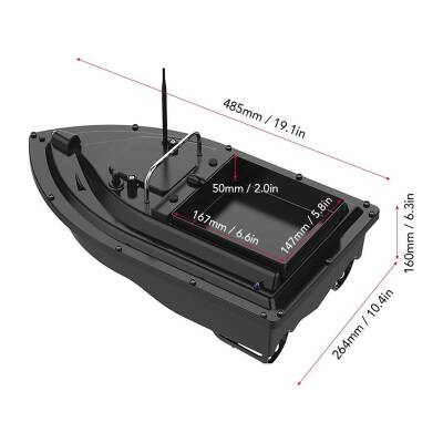 Sea Horse D16 Tek Bölmeli Balık Yemleme Botu - 6