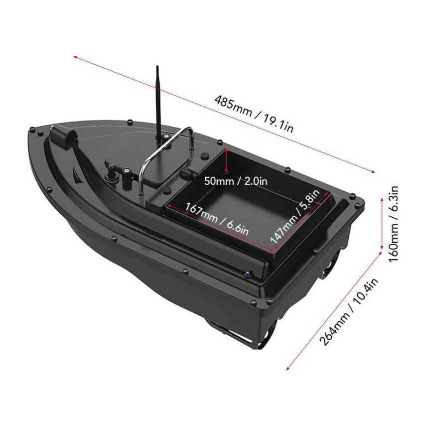 Sea Horse D16 Tek Bölmeli Balık Yemleme Botu - 6