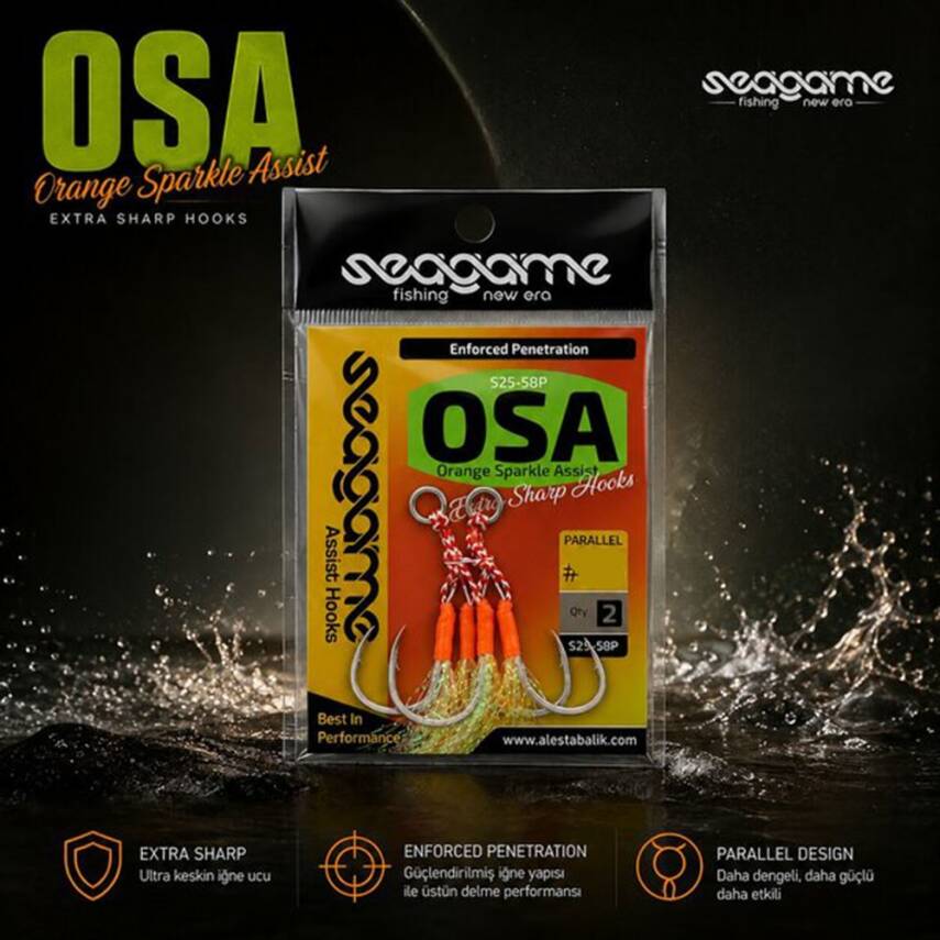 Seagame Orange Sparkle Parallel Assist İğne - 2