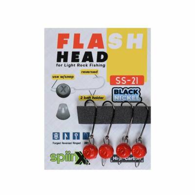 Spiinx Flash Head Mafsallı Kırmızı Jighead