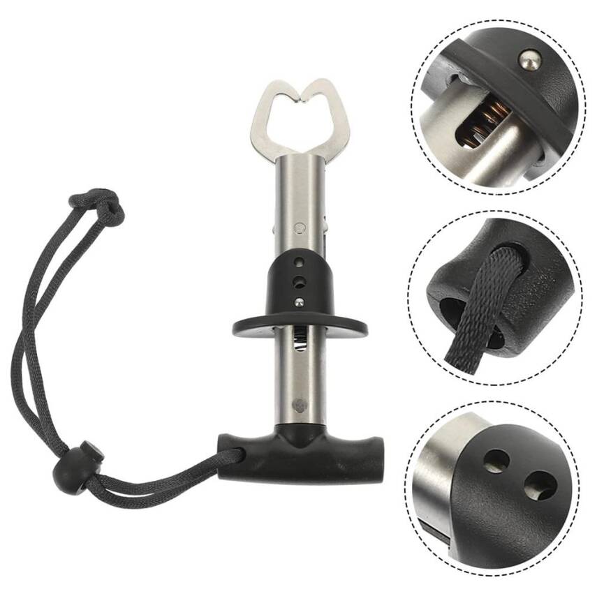 Bauer 15cm T Fish Grip Paslanmaz Çelik Balık Tutucu - 5