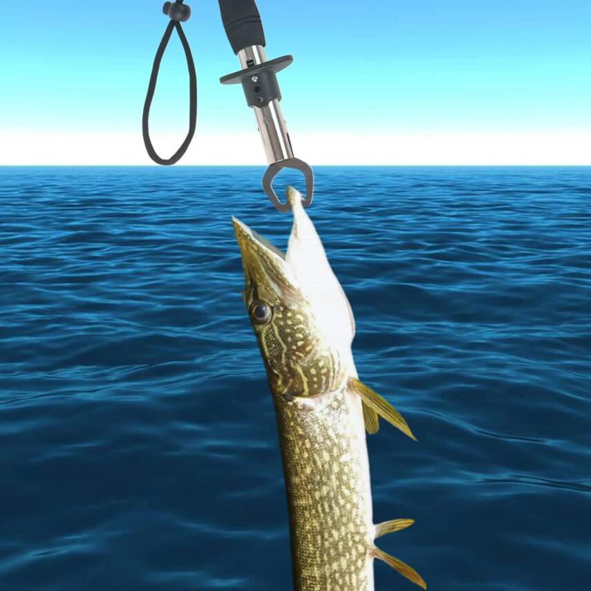 Bauer 18cm T Fish Grip Paslanmaz Çelik Balık Tutucu - 2