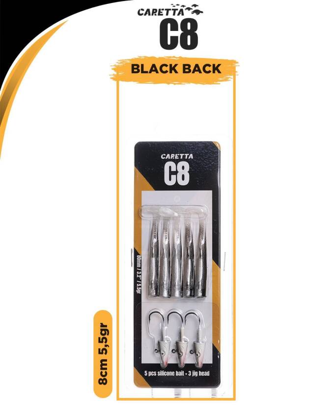Caretta C8 8cm 5.5gr Lrf Silikon Yem   - 2