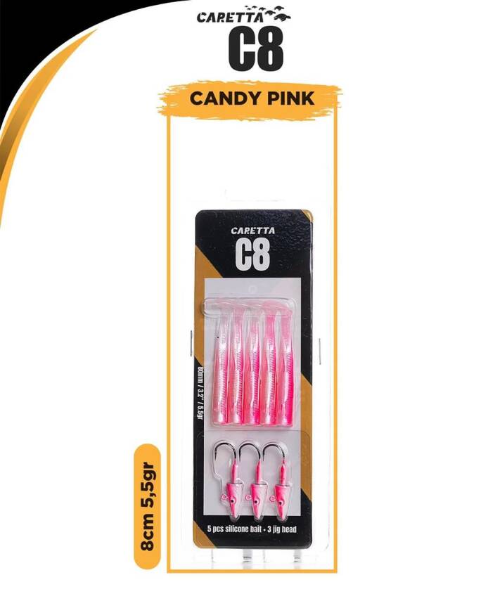 Caretta C8 8cm 5.5gr Lrf Silikon Yem   - 5