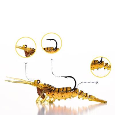 Caretta Sakura Shrimp Chibi 50mm 3,7gr Silikon Karides - 6