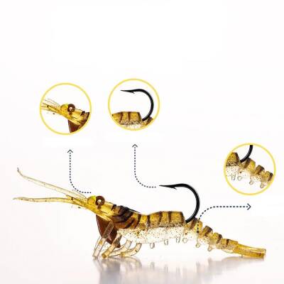 Caretta Sakura Shrimp Chibi 50mm 3,7gr Silikon Karides - 8
