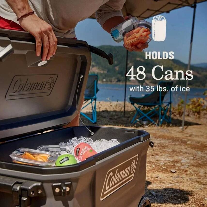 Coleman Convoy Wheeled 65QT Tekerlekli Buzluk 61,5lt Dark Storm - 3