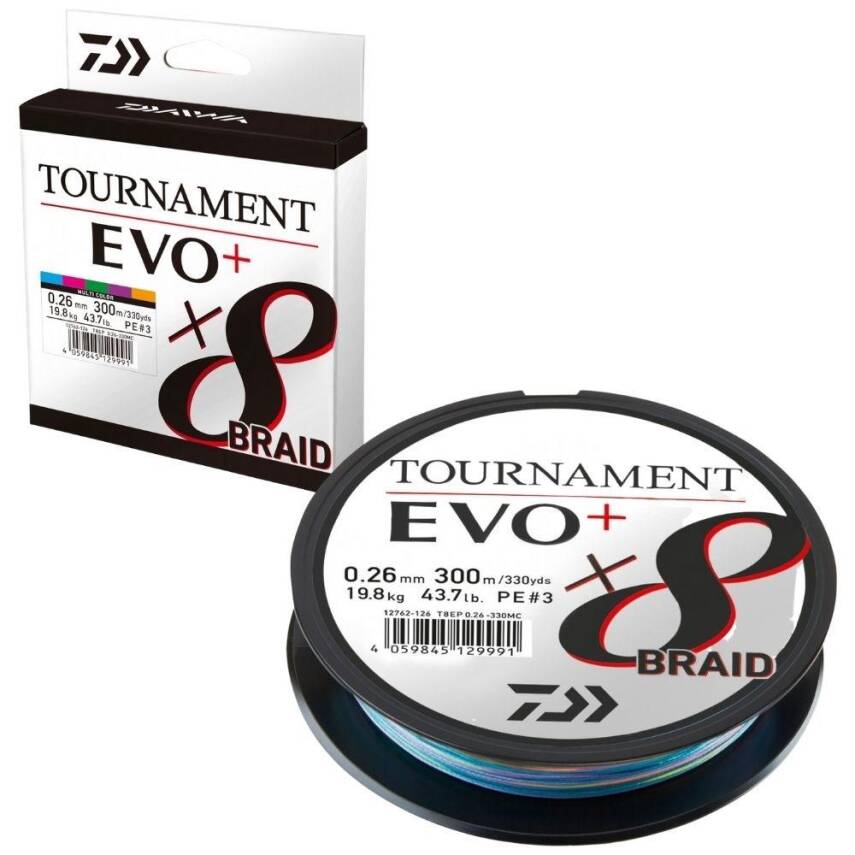 Daiwa Tournament EVO+ 8B 300mt Multicolor İp Misina - 1