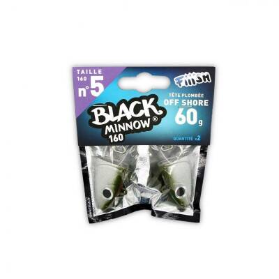 Fiiish Black Minnow No:5 Kafa Off Shore 60gr Kaki Jighead - 2
