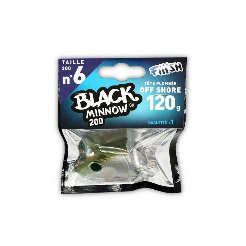 Fiiish Black Minnow No:6 Kafa Off Shore 120gr Kaki Jighead - 2